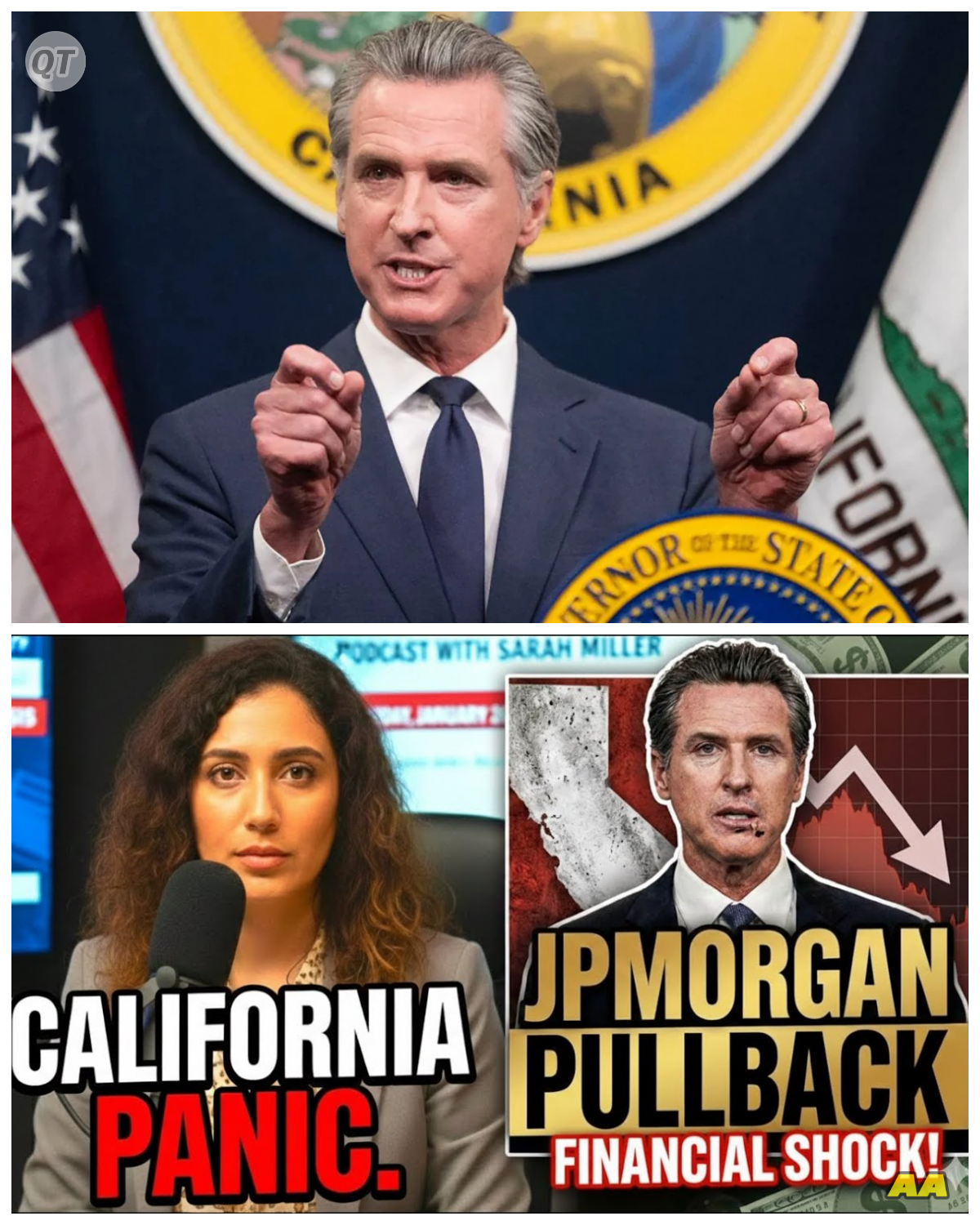 🐶 CALIFORNIA’S FINANCIAL FIASCO! GOVERNOR SCRAMBLES AS JPMORGAN CHASE ABANDONS SHIP