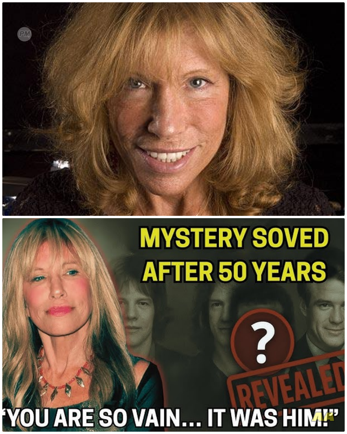 The Dark Side of Fame: Carly Simon Exposes the Shocking Truth About ‘You’re So Vain’! Hold onto your seats, because Carly Simon is about to drop a bombshell that will shake the very foundations of the music industry! After years of speculation, she’s finally revealing who inspired her legendary song You’re So Vain. But this isn’t just a love story gone wrong; it’s a tale of betrayal, deceit, and the ugly truth of vanity that lurks in the shadows of Hollywood. As Simon unveils her past, prepare to be shocked by the unexpected twists and turns that will leave you questioning everything you thought you knew about love and fame! 👇
