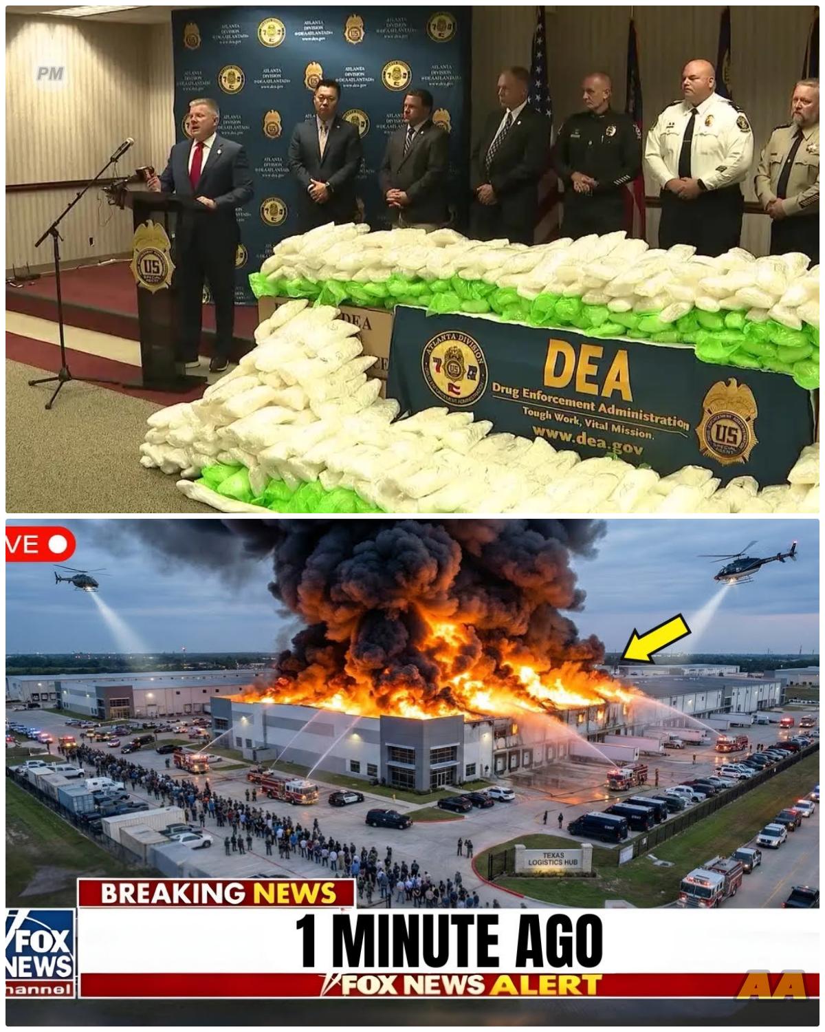 The Great Meth Heist: How a Texas Logistics Hub Became Ground Zero for Political Corruption!  Hold onto your hats, folks! The DEA and FBI have just launched a jaw-dropping investigation that reveals a cartel-controlled logistics hub in Texas, where 52 tons of meth were stashed away like dirty little secrets. But the real kicker? The shocking evidence linking this operation to a cadre of corrupt politicians who turned a blind eye for their own gain! As the pieces of this scandal fall into place, the question looms: who will be the first to fall from grace, and what other dark secrets will be exposed in this high-stakes game of cat and mouse? 👇