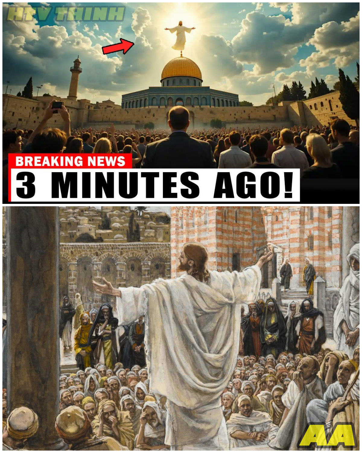 😱 3 Minutes Ago! Jesus Appeared in Jerusalem Shocks Everyone! 😱