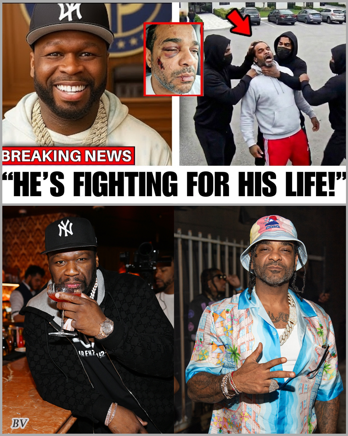 Studio Showdown? 50 Cent’s Camp Allegedly Confronts Jim Jones in Explosive Night 🎤🔥