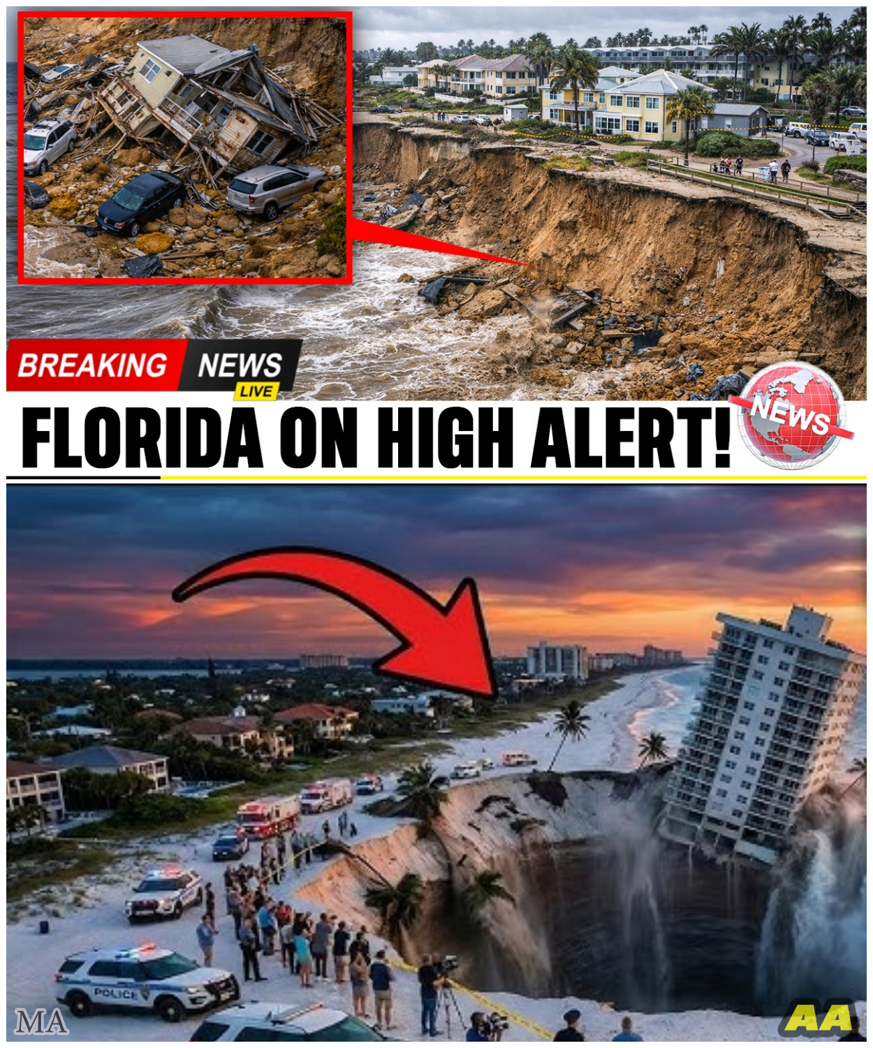 FLORIDA’S COASTLINE COLLAPSES IN SHOCKING CHAIN REACTION: MᴀssIVE SINKHOLES SWALLOW BEACHES AS ANCIENT LIMESTONE CRUMBLES BENEATH VACATIONERS’ FEET!