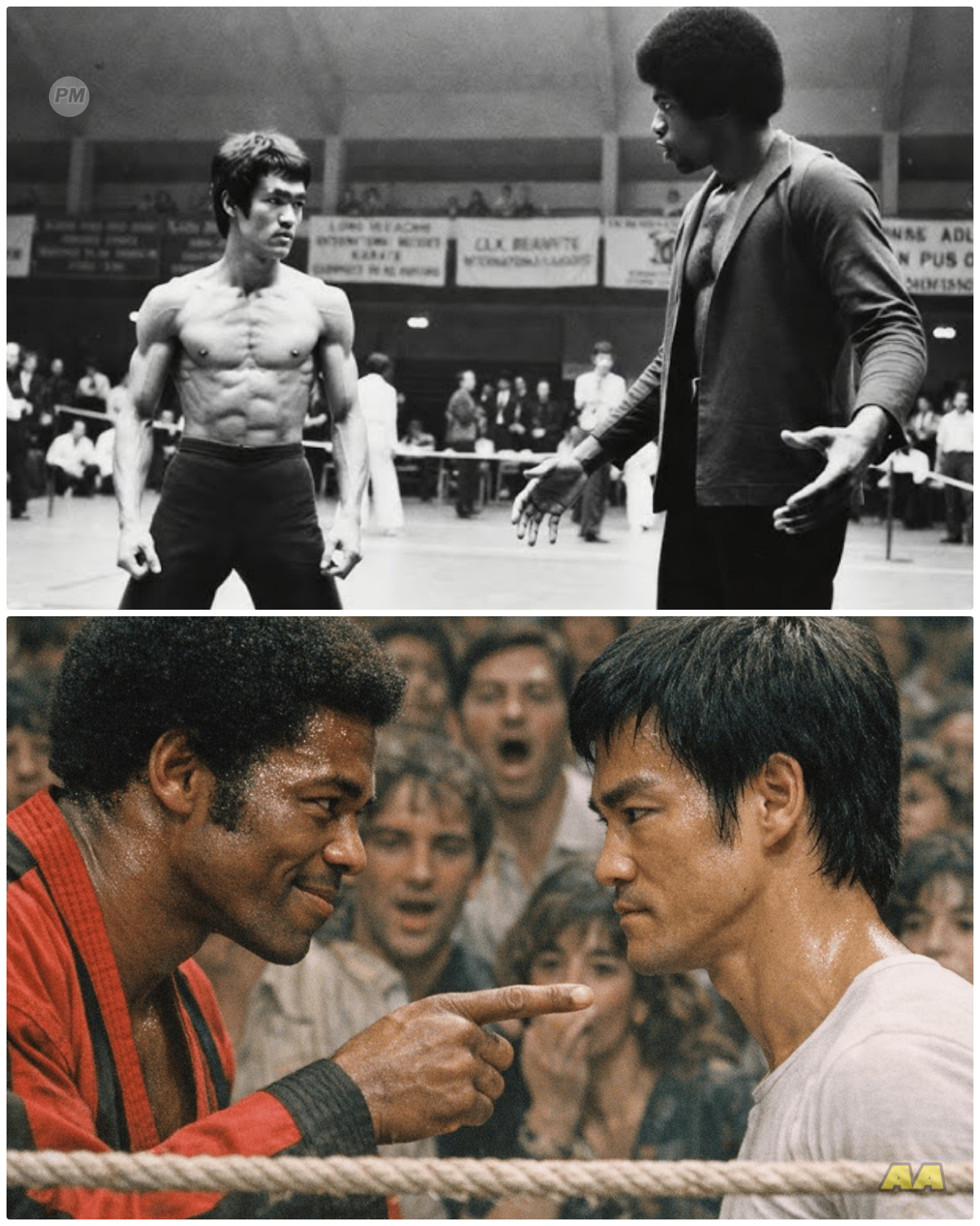 Tournament Crowd STARES As Jim Kelly TAUNTS Bruce Lee