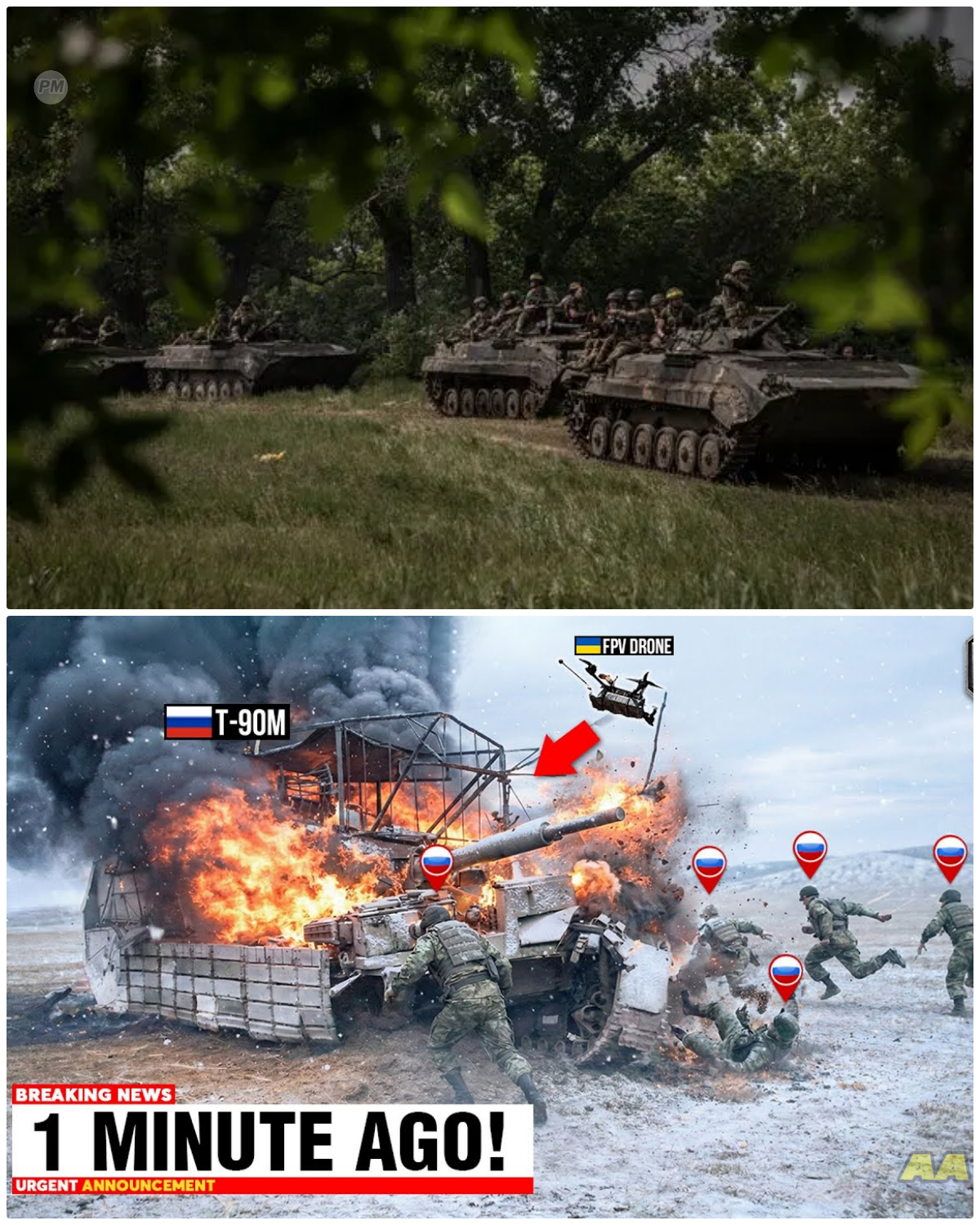 The Great Tank Trap: How Ukraine Outwitted a Russian ᴀssault in a Daring Ambush! Get ready for a gripping narrative that reveals the untold story behind a Russian tank column’s disastrous foray into Ukraine’s kill zone, where cunning tactics met brutal reality. As drones buzzed overhead like vultures, the scene unfolded into a dramatic chase filled with smoke, fire, and frantic escapes. Was this a calculated ambush or a stroke of luck? What strategies did Ukraine employ to turn the tide, and what does this mean for the future of warfare? Don’t miss out on the details that could change the course of history! 👇