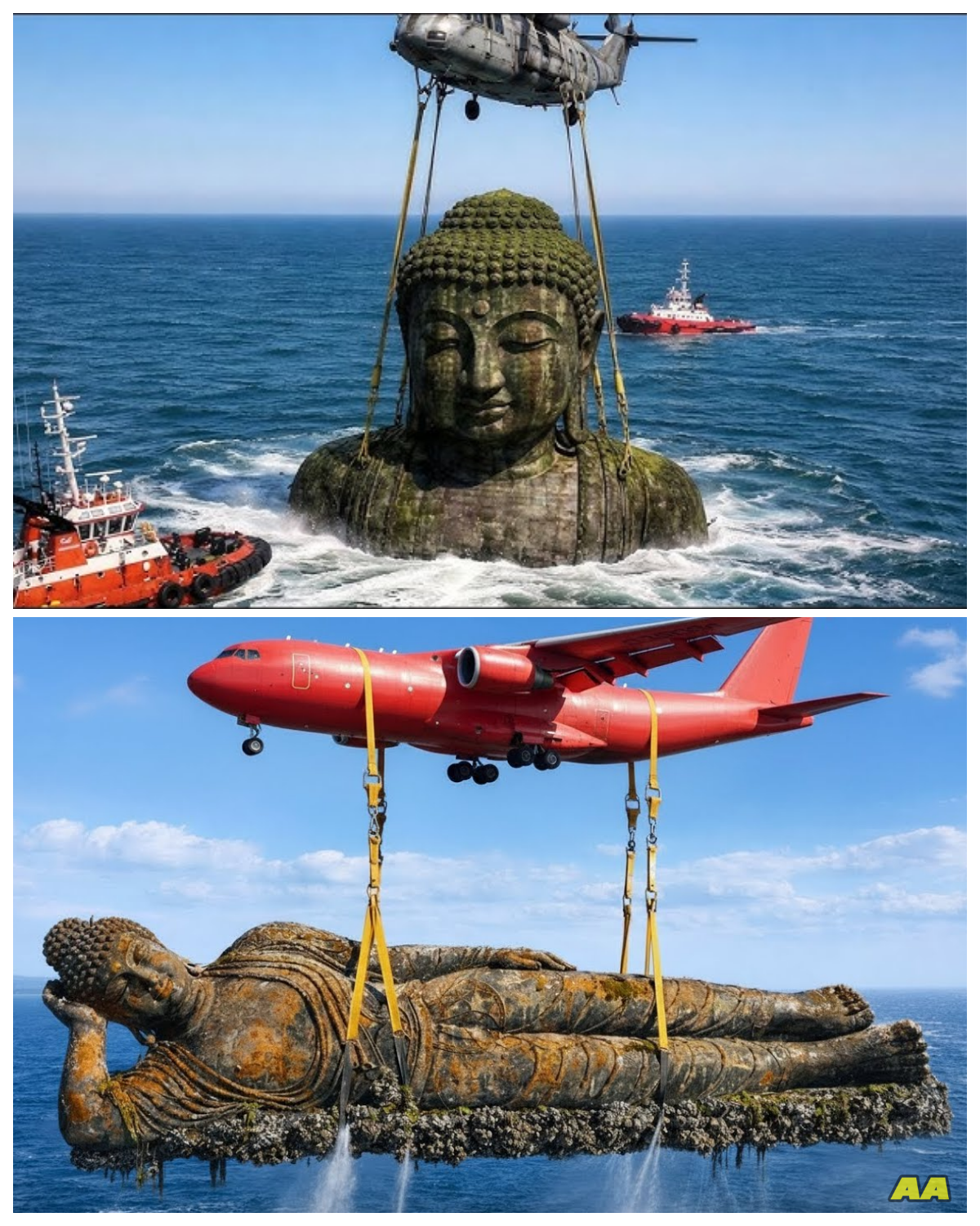 🌊 SUNKEN BUDDHA RISES FROM THE DEPTHS