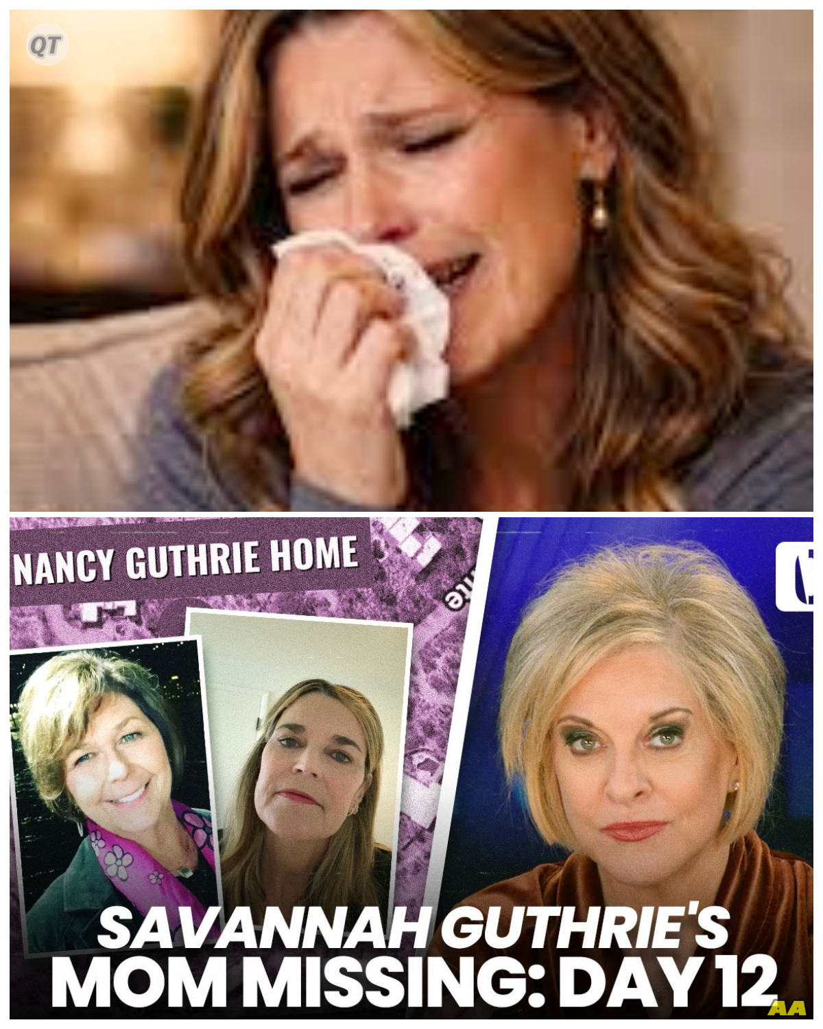 🐘 Shocking Revelations: Savannah Guthrie’s Mother Missing Amidst Family Secrets and Scandals! 😱 When the truth comes out, the facade crumbles! As the search for Savannah Guthrie’s mother stretches into its twelfth day, shocking revelations surface, suggesting that the family’s seemingly perfect image may be hiding dark secrets and unresolved conflicts. With whispers of betrayal echoing through the community, insiders claim that long-buried family feuds and hidden scandals might hold the key to Nancy’s disappearance. Could this be a case of foul play, or is there more than meets the eye? The plot thickens as new details emerge, leaving everyone questioning who can truly be trusted. What explosive truths will be revealed next? 👇