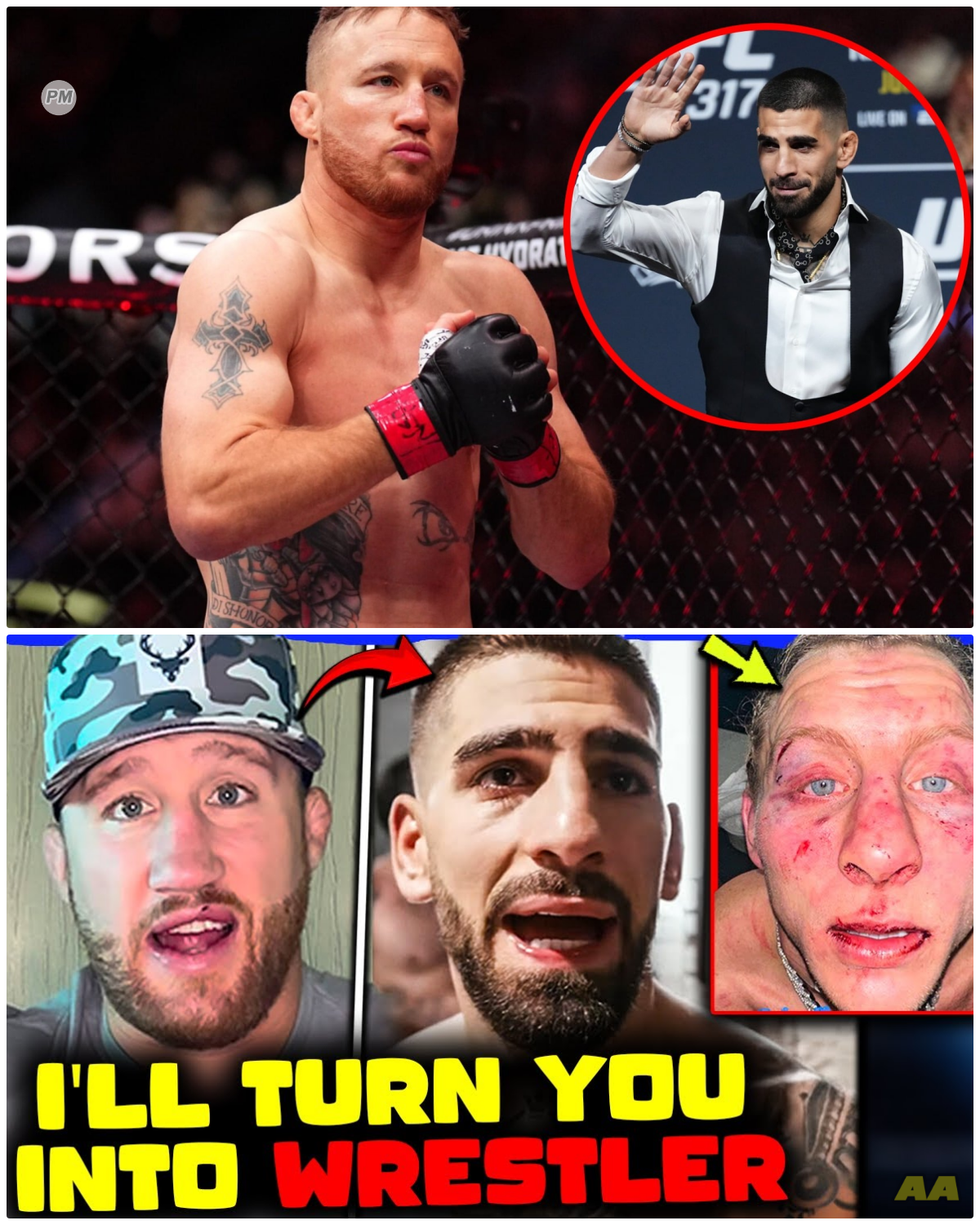 UFC 324: Justin Gaethje’s Explosive Retort to Ilia Topuria’s Threat Leaves Fans in Shock! At UFC 324, Justin Gaethje sent shockwaves through the arena with his fiery response to Ilia Topuria’s brazen threat. With razor-sharp words and an unyielding resolve, Gaethje made it clear he’s not one to be trifled with. What shocking developments lie ahead as both fighters gear up for an inevitable clash? 👇