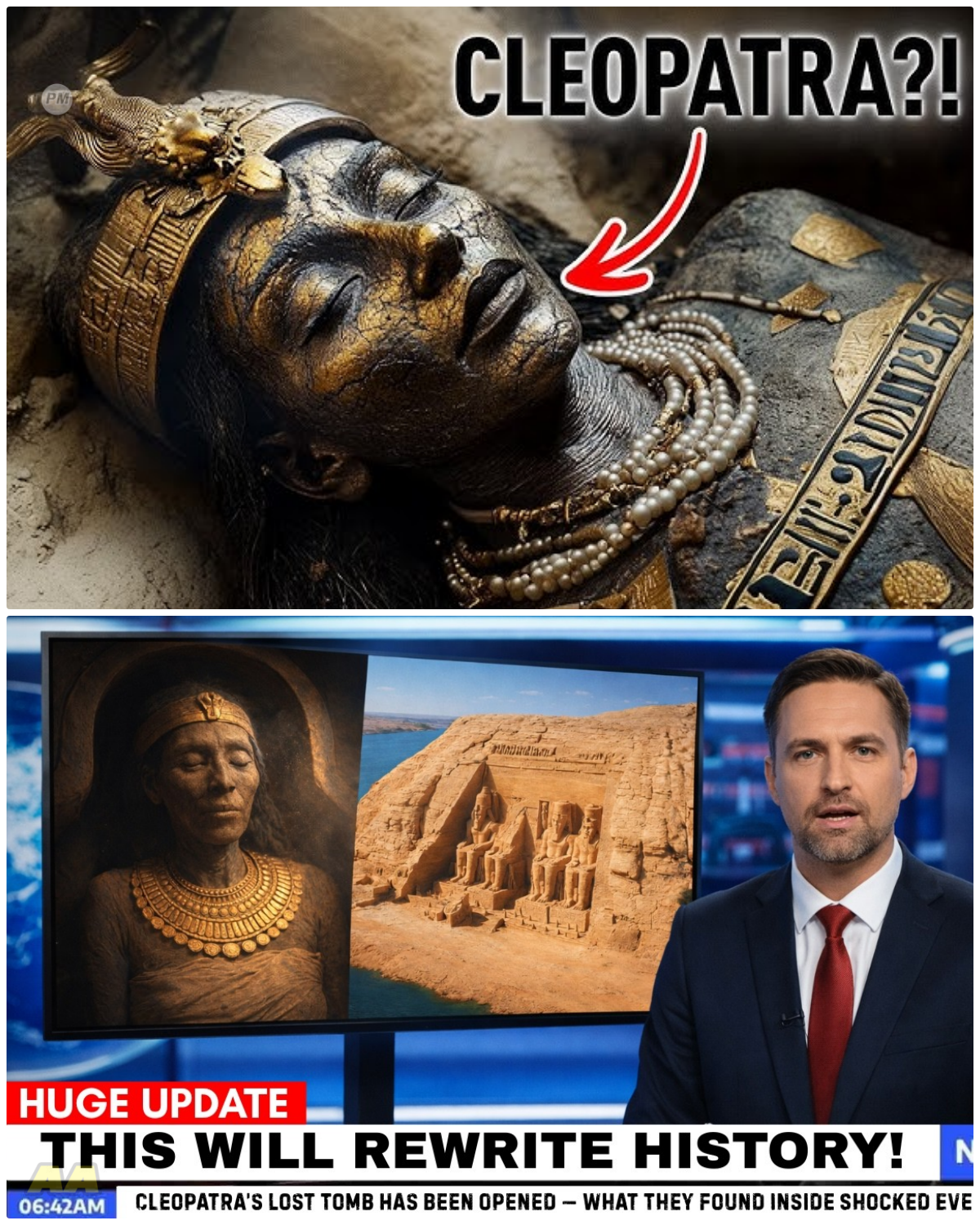 Secrets of the Pharaohs: Cleopatra’s Tomb Holds a Shocking Revelation That Will Change Everything! Hold onto your hats, because the discovery of Cleopatra’s tomb has opened a Pandora’s box of secrets that could alter the course of history! As researchers unveil layers of hidden chambers and cryptic messages, they stumble upon a revelation so explosive it threatens to upend everything we thought we knew about ancient Egypt. With whispers of forbidden love, political intrigue, and a plot that spans millennia, this is not just an archaeological find; it’s a scandal that could shake the foundations of power! Are we ready for the truth that lies buried beneath the sands? 👇