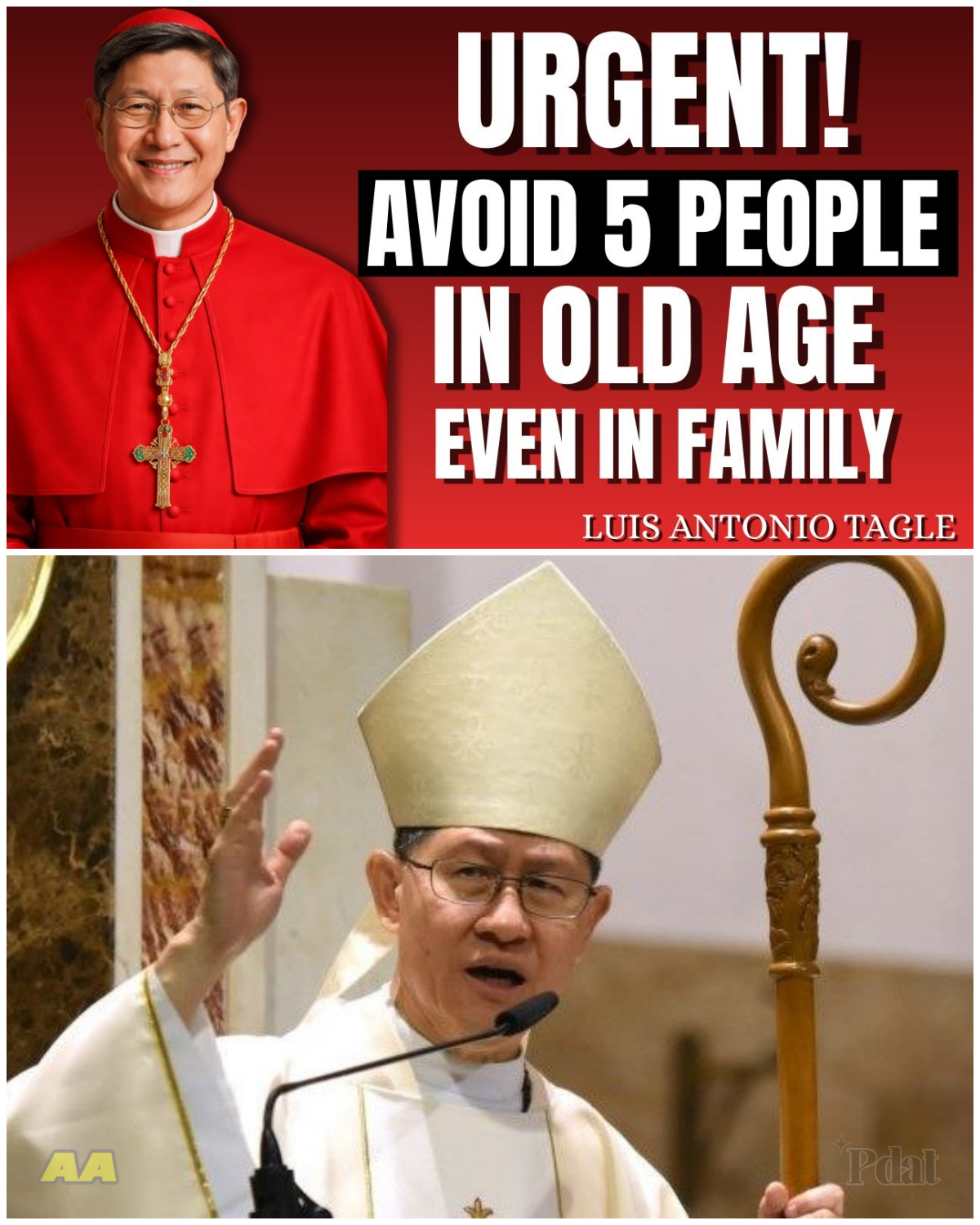 Cardinal Tagle’ Urgent! 5 People You Must Avoid in Old Age