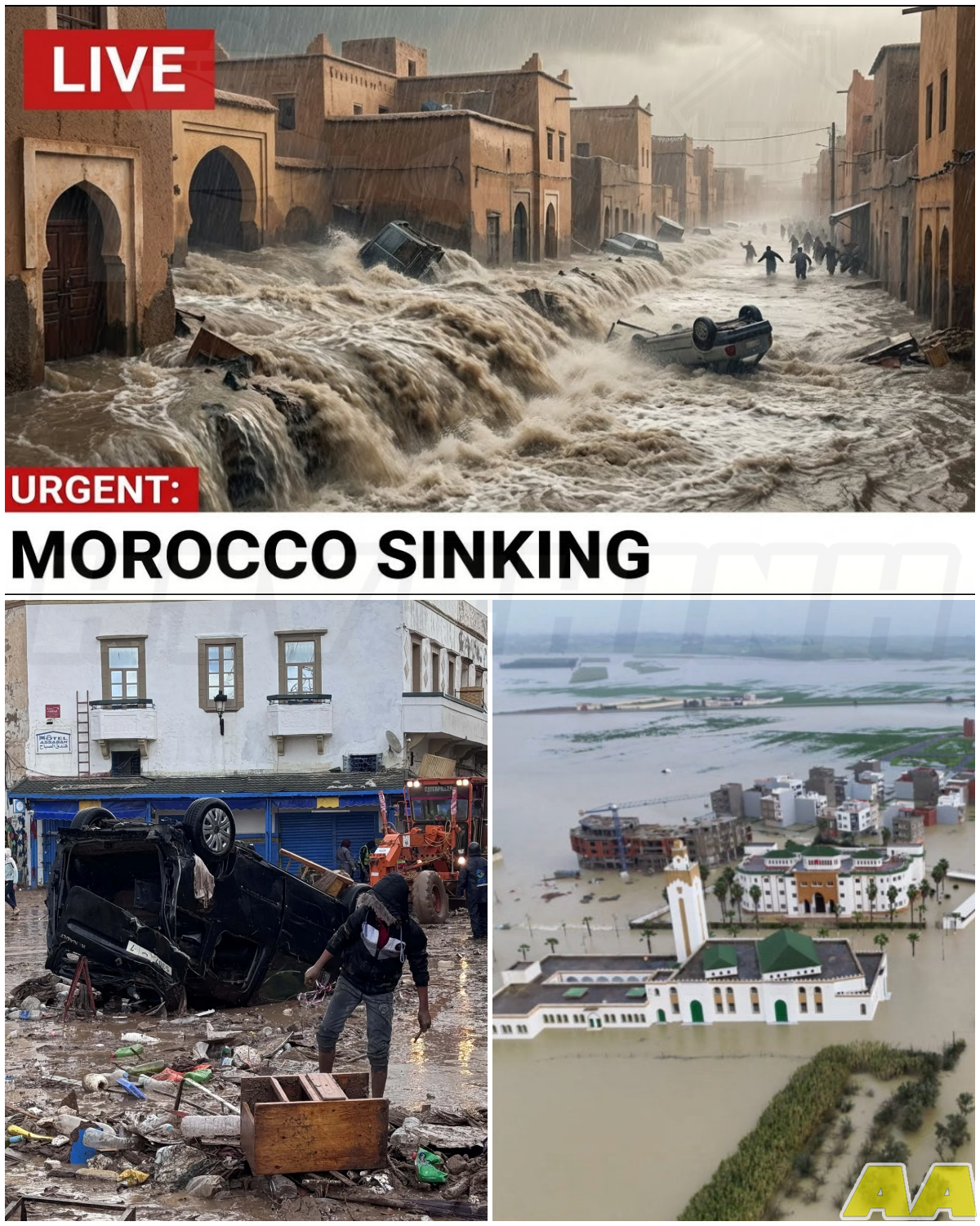 Morocco Under EMERGENCY -100 000’s EVACUATE Brutal Floods Are SINKING The Entire City