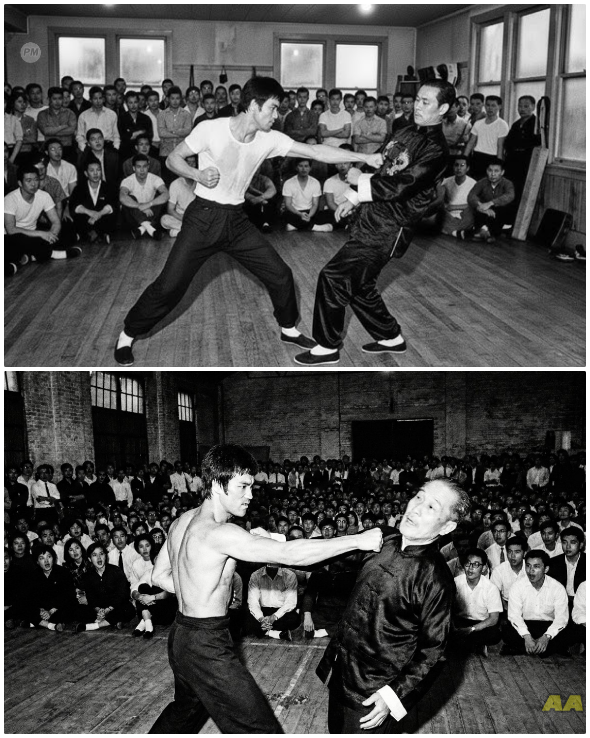 Bruce Lee Was Teaching 300 Students When ARROGANT Master Challenged Him