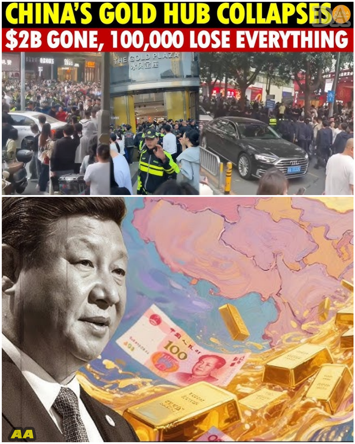 Overnight Disaster: China’s Largest Gold Hub Collapses,  Billion Gone 💥🥇