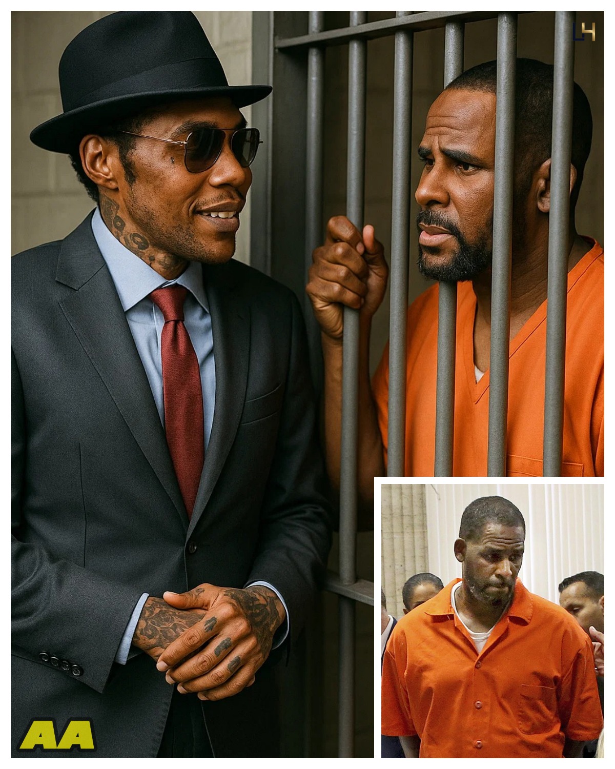 Vybz Kartel Visits R. Kelly in Prison