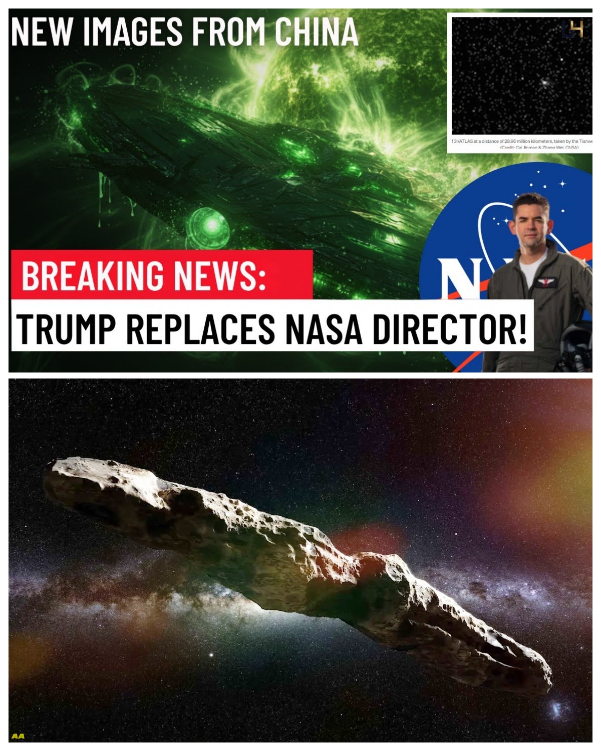 3I/ATLAS: China Releases New Images as NASA Director General Replaced