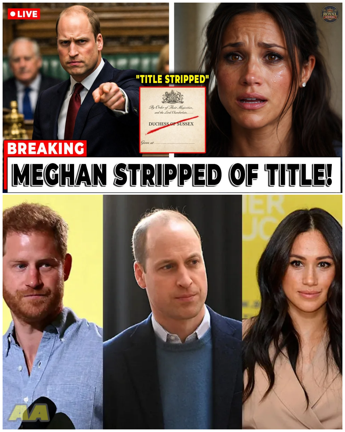 SHOCKING: Prince William STRIPS Meghan’s Royal тιтle