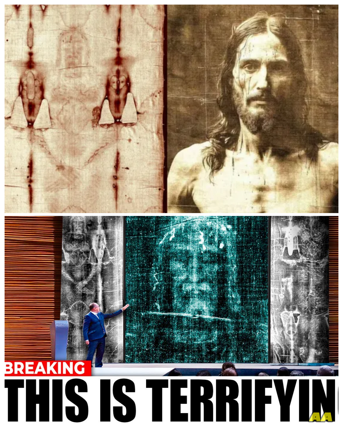 🤖 HOLY IMAGE OR DIGITAL MIRACLE? AI SCANS THE SHROUD OF TURIN—AND REVEALS A FACE THAT LOOKS ALIVE ✝️ What started as a routine computer analysis turned into a midnight meltdown in the lab as neural networks enhanced the faded fibers and suddenly a hyper-detailed human face emerged—eyes, wounds, even expressions scientists swear were never visible before—leaving researchers frozen in silence like they’d just awakened something ancient, something watching back through 2,000 years of dust and doubt 👇