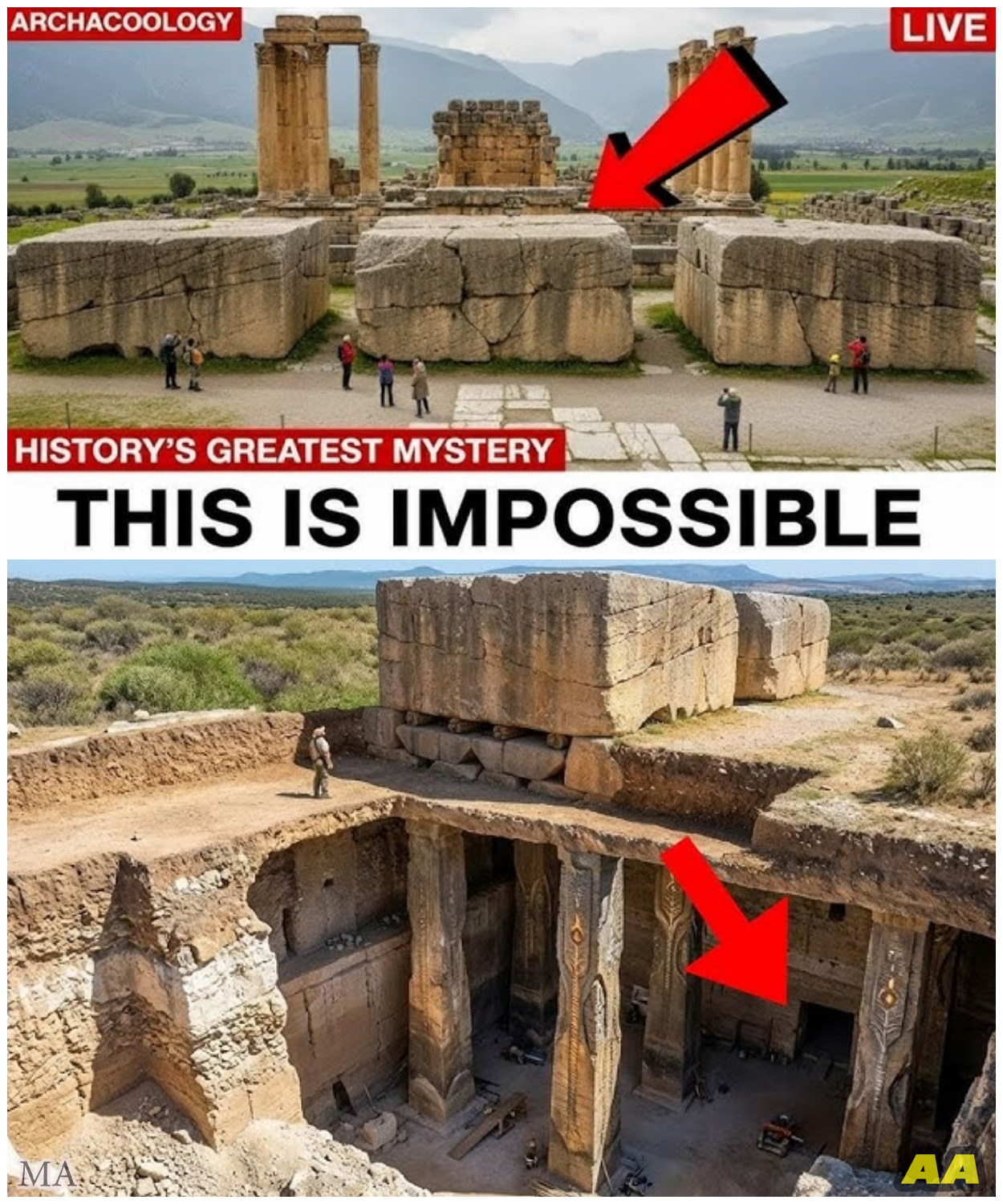 🦊 ANCIENT GIANTS OR FORBIDDEN KNOWLEDGE? Baalbek’s Most Terrifying Secret Finally Dragged Into the Light 🗿🔥