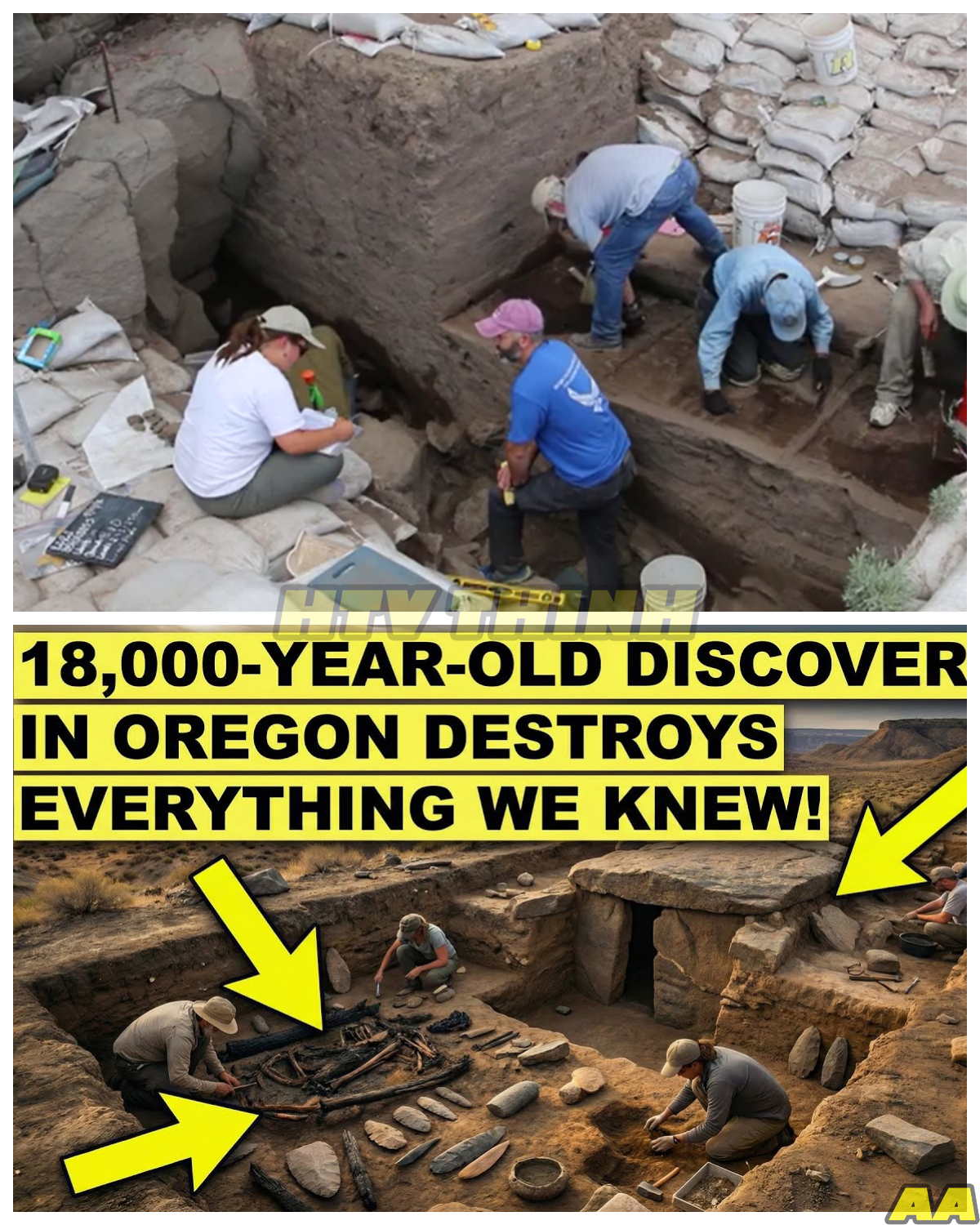 🙊 Ancient Secrets Unearthed: The 18,000-Year-Old Mystery That Changes Everything! 🔍⚡  In a shocking revelation, scientists have uncovered the oldest human settlement in North America at Rimrock Draw, Oregon, dating back a staggering 18,250 years. This groundbreaking discovery obliterates the long-held Clovis First theory, pushing back the timeline of human presence in the Americas by over 5,000 years. As researchers piece together the chilling evidence—giant camel teeth preserved in volcanic ash and tools stained with the blood of extinct bison—time is running out to understand the implications of this find. What dark secrets lie buried beneath the surface, and how will this reshape our understanding of human history? The clock is ticking, and the past may hold more than we ever anticipated. 👇