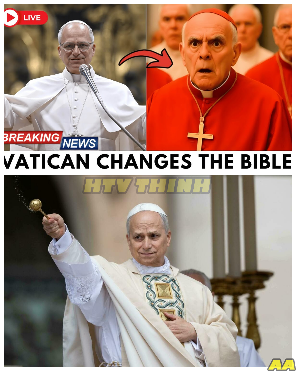 🙊 The Shocking Revelation of Pope Leo XIV: A New Bible Canon Sparks Chaos and Doubt in Christianity 🔍⚡   In a world teetering on the brink of spiritual collapse, Pope Leo XIV’s controversial announcement of a new Bible canon threatens to fracture the Christian faith as we know it. As ancient texts vanish and long-held beliefs crumble, followers grapple with a profound sense of loss and confusion. With time running out, believers must confront their deepest fears and the unsettling question: what if their faith has been built on a lie? Can they reclaim their connection to God in a world now filled with uncertainty and discord? 👇