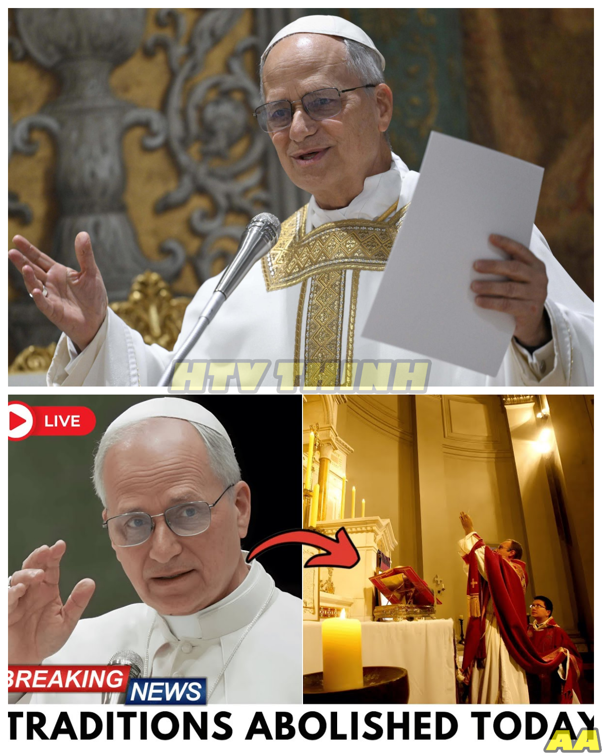 🙊 Shocking Revelation: Pope Leo XIV’s Abolishment of Sacred Traditions Unveils Hidden Truths 🔍⚡  In a world where faith is tested and spiritual fatigue looms, a startling announcement from Pope Leo XIV sends shockwaves through the Catholic community. As eleven cherished traditions are abruptly abolished, believers find themselves grappling with a deep sense of loss and confusion. With the clock ticking on their faith, they must confront the unsettling reality of a church in turmoil and the personal costs of their unwavering devotion. What dark secrets lie behind this decision, and will the faithful reclaim their peace or succumb to despair? 👇