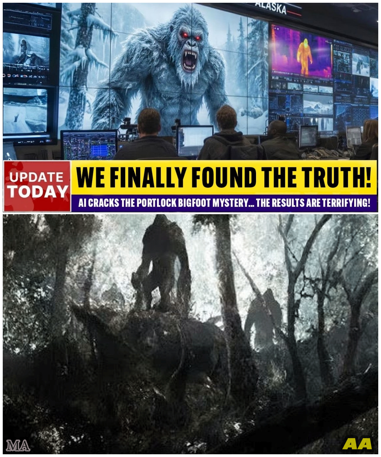 🦊 AI UNLOCKS A FORGOTTEN NIGHTMARE: Portlock, Alaska’s Bigfoot Horror Reexamined—and the Findings Are TERRIFYING 🧊😱
