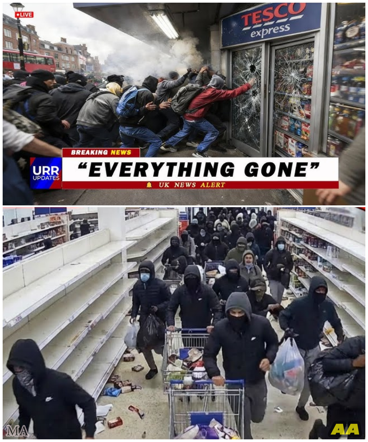 🦊 LONDON IN LOCKDOWN MODE! Tesco Shelves STRIPPED Bare as a SHOCK Crime Wave Rips Through the Capital 🛒🚨