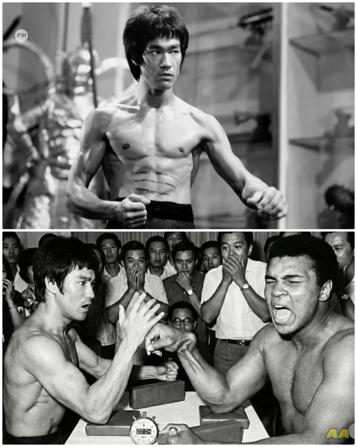 Bruce Lee Challenged Muhammad Ali Arm Wrestling Broke Wrist 4 Seconds 1972