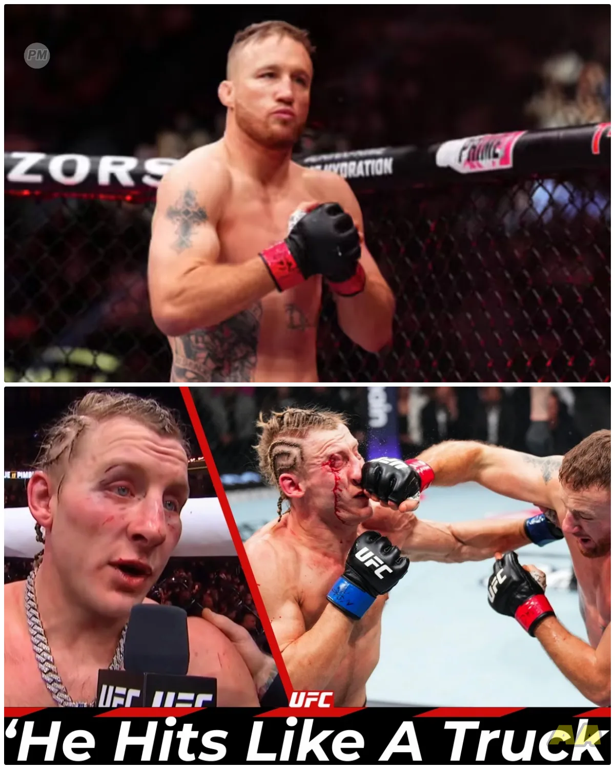 UFC’s Most Dangerous Man: Is Justin Gaethje a Hero or a Villain in Disguise?  As Justin Gaethje steps into the cage, the crowd roars, but what if the cheers hide a sinister truth? This is not just a story about a fighter; it’s a tale of chaos, deception, and the very essence of what it means to be a champion! Behind every knockout punch lies a question: is he truly the hero of this saga, or is he the villain orchestrating his own downfall? With every fight, the stakes get higher, and the drama intensifies, leading to a shocking climax that will leave fans questioning their loyalties! Can the man they idolize really be the monster lurking in the shadows? 👇