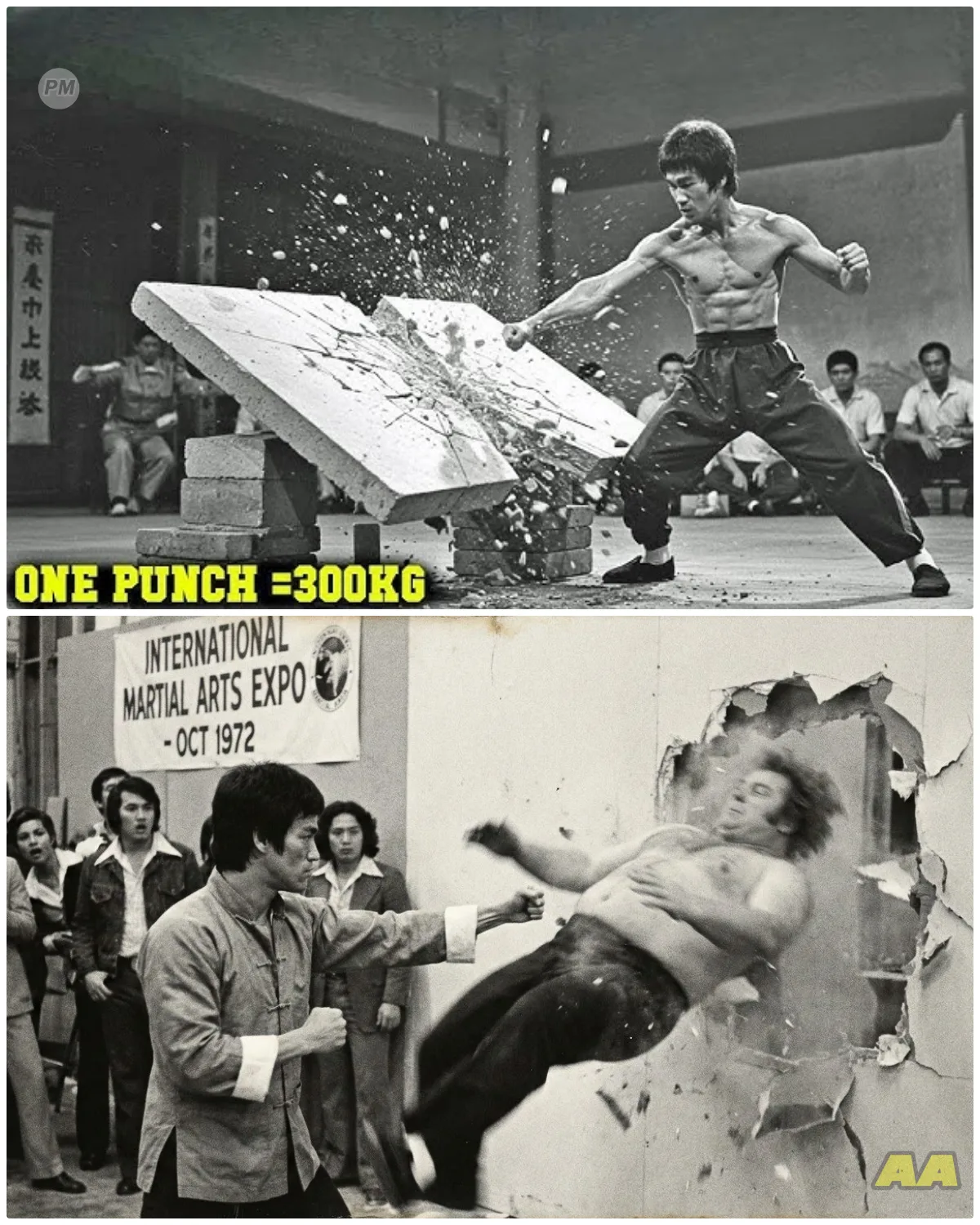 Bruce Lee With One Punch Sent 250-Pound Man Through Wall 15 Feet