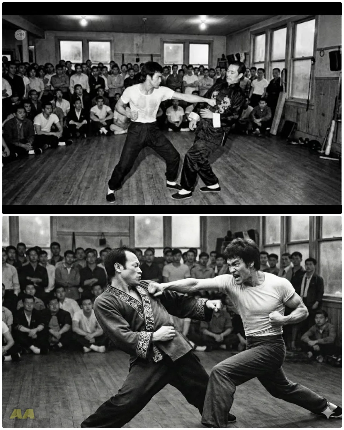 Bruce Lee Was Teaching 500 Students When Arrogant Teacher Challenged Him