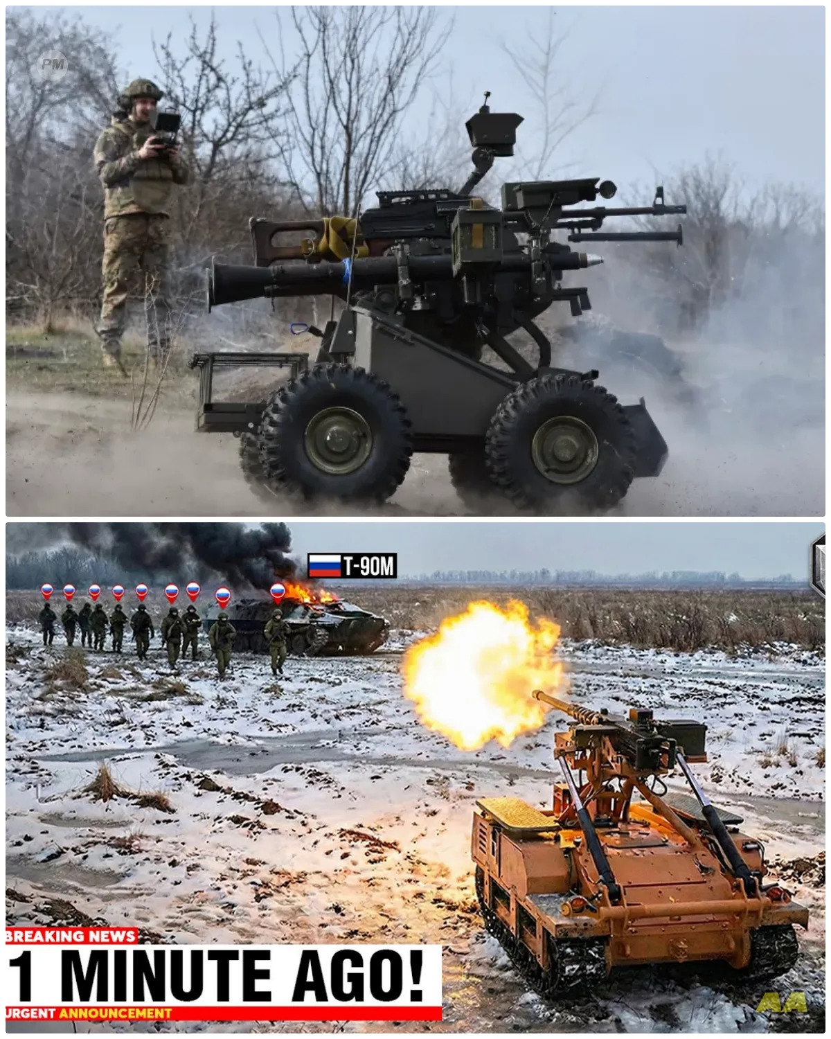 Unmanned and Unstoppable: The Shocking Moment Ukraine’s Robot Erased a Russian Stronghold! Imagine a scene where a solitary robot, once designed for logistics, transforms into a harbinger of doom on the front lines. In a jaw-dropping incident, Ukraine’s cutting-edge technology caught an entire Russian unit off-guard, leading to a cataclysmic strike that decimated their defenses in an instant. This isn’t just another battle; it’s a pivotal moment that showcases the rapid evolution of warfare, where machines are now rewriting the rules of engagement. What does this mean for the soldiers on both sides? Are we prepared for a future where robots dictate the terms of war? 👇