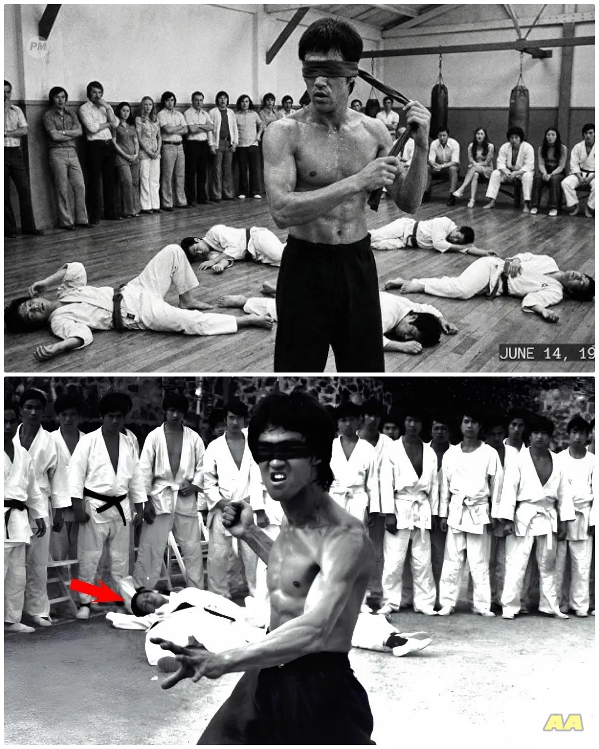 Bruce Lee Was Blindfolded When 3 Black Belts Attacked