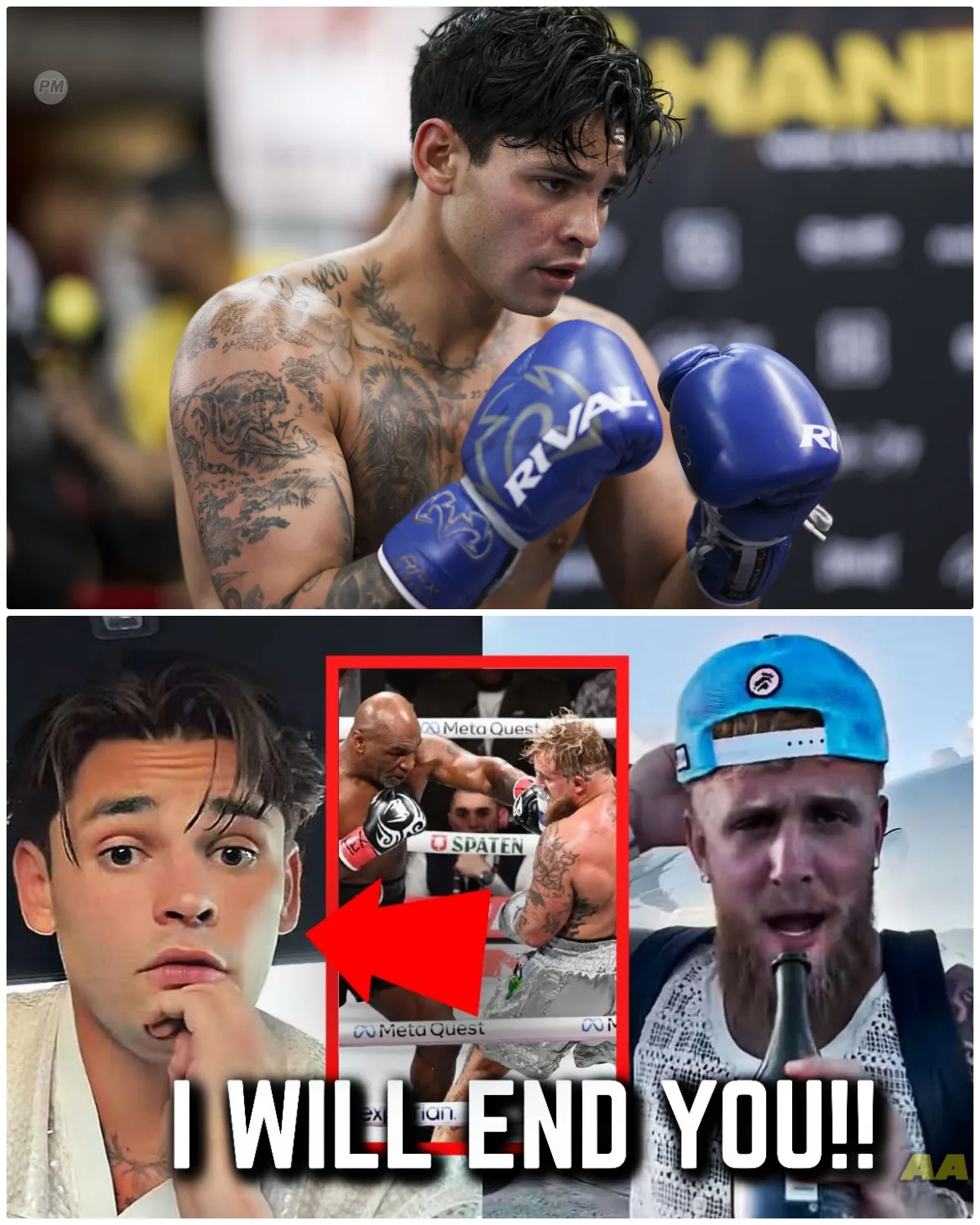 RYAN GARCIA THROWS DOWN THE GAUNTLET: AFTER THE MIKE TYSON FIGHT, HE’S READY TO DESTROY JAKE PAUL AND CLAIM HIS SPOT AT THE TOP OF THE FIGHTING WORLD  After dominating Mike Tyson, Ryan Garcia is ready for his next challenge—and this time, it’s personal. The young prodigy has set his sights on Jake Paul, and the drama surrounding this fight promises to be more explosive than anything we’ve ever seen in boxing. But is he biting off more than he can chew? 👇