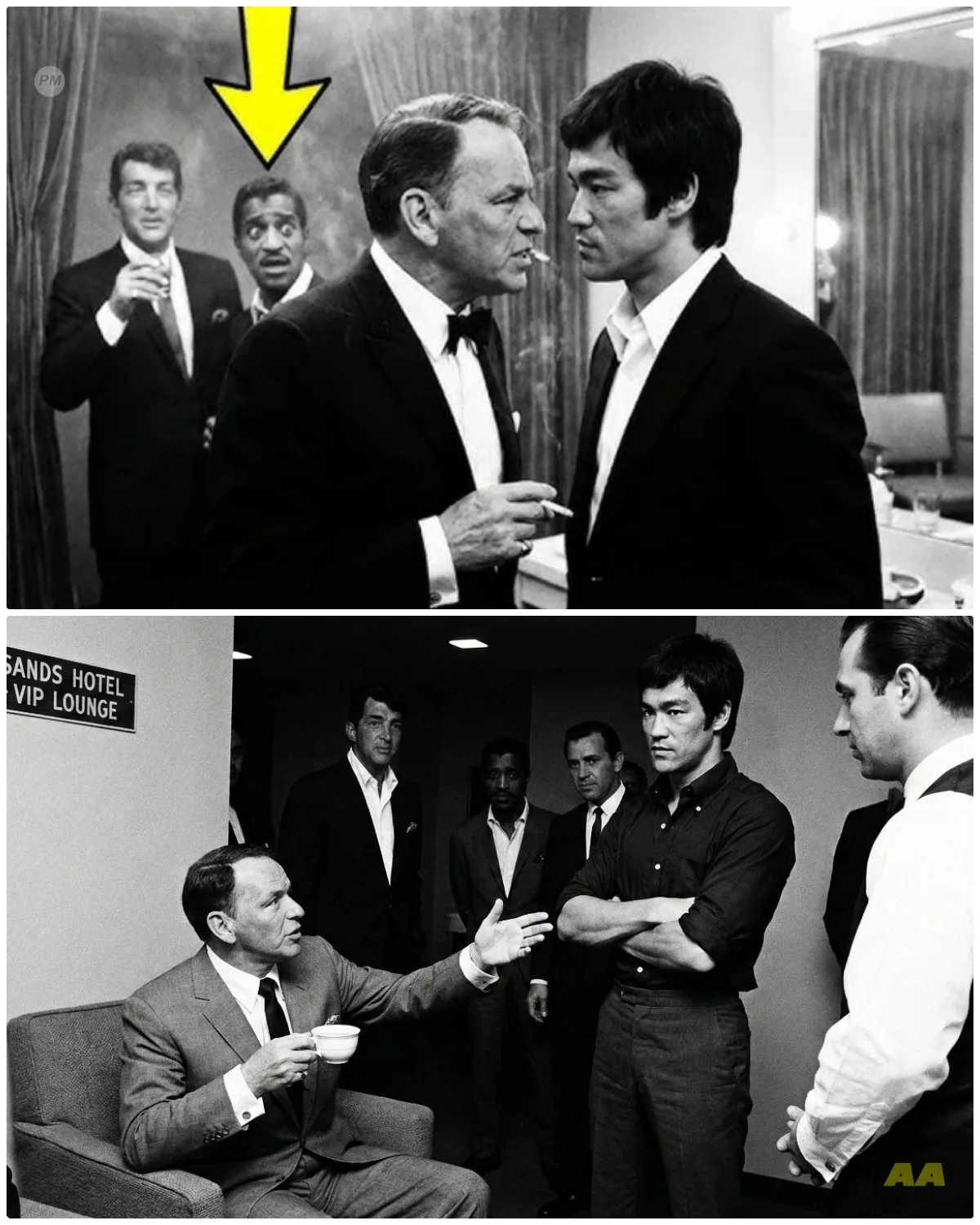 Frank Sinatra ordered Bruce Lee to bring him tea, but Bruce said, I’m not your servant.